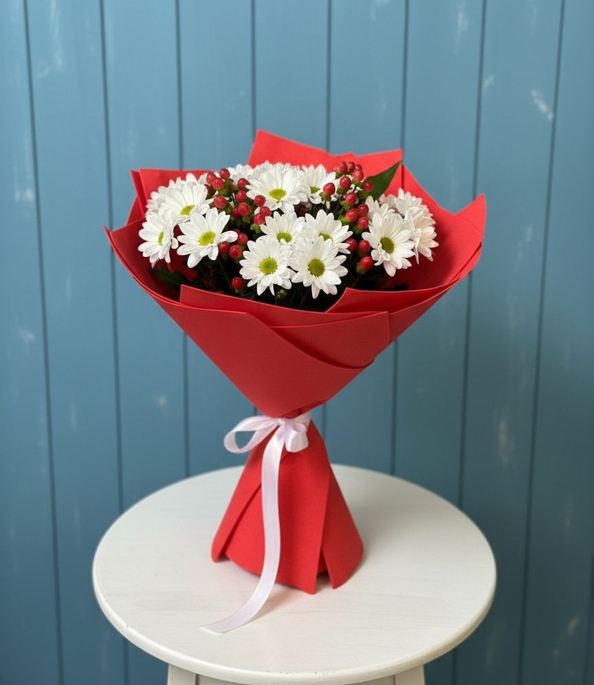 Букет цветов из: Хризантемы в Солнечном Курской области