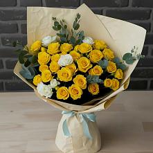 Букет цветов из:  Розы #REPLACE_PRED# Солнечном Курской области