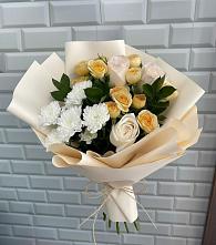 Букет цветов из:  Розы и Хризантемы в Солнечном Курской области
