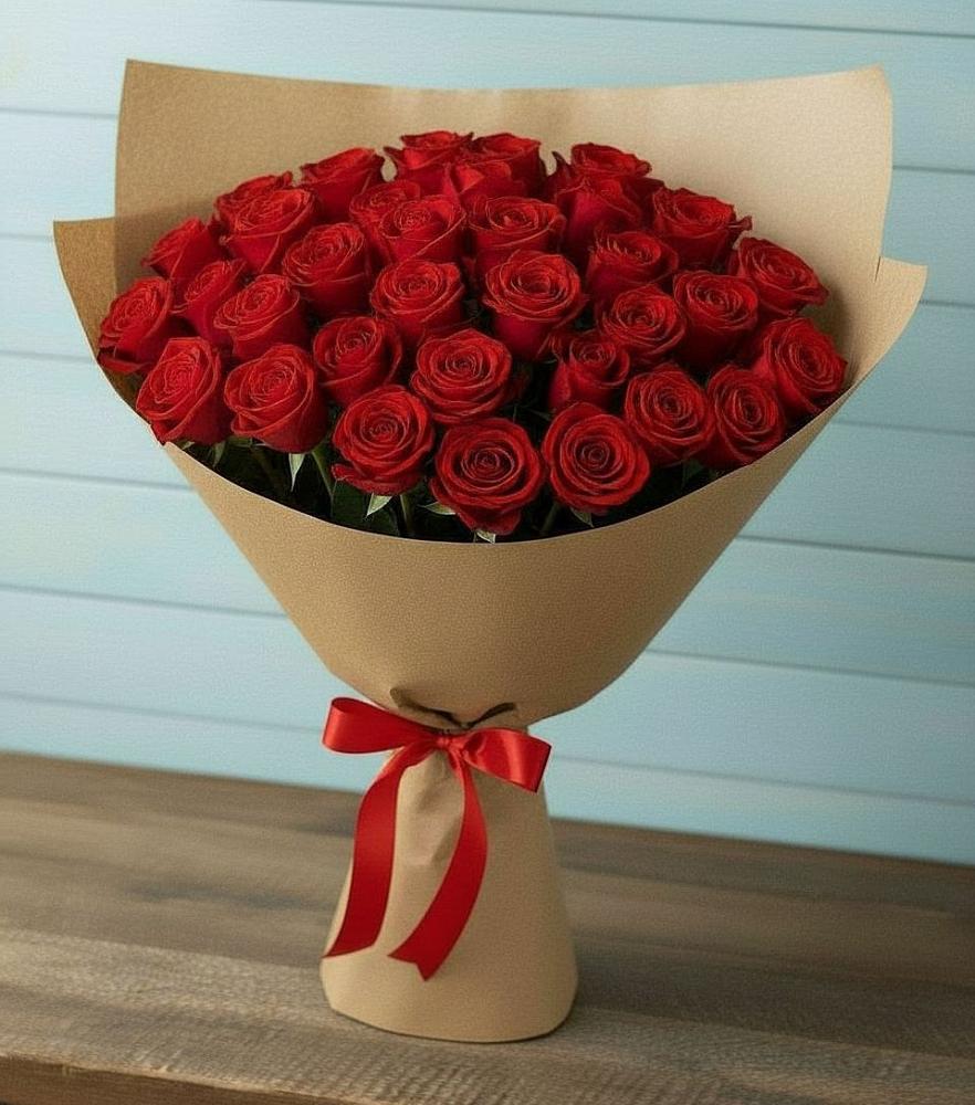 Букет Красные розы Милано в Солнечном Курской области
