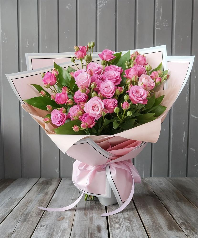 Букет Розовый кустик в Солнечном Курской области