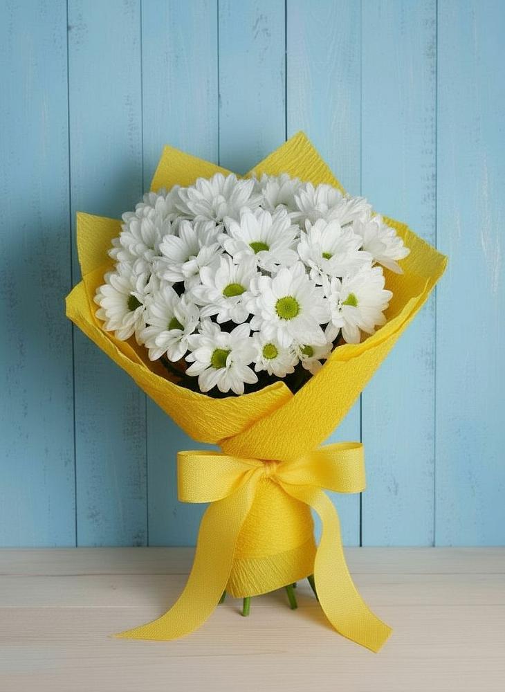 Букет цветов из: Хризантемы в Солнечном Курской области