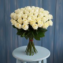 Букет 51 Белая роза Эдлесс Лав #REPLACE_PRED# Солнечном Курской области