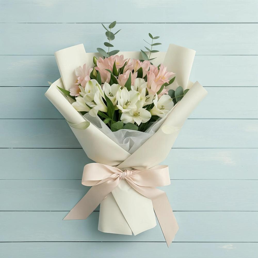 Букет цветов из: Альстромерии в Солнечном Курской области