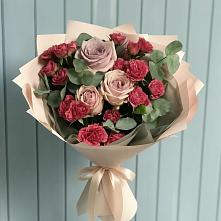 Букет цветов из:  Гвоздики и Розы #REPLACE_PRED# Солнечном Курской области