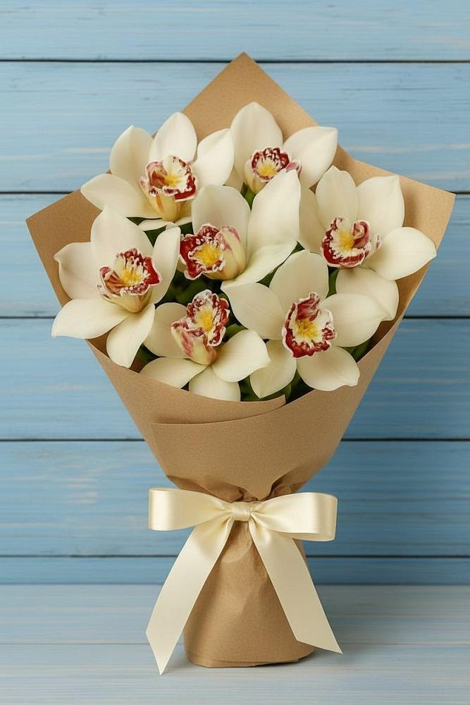 Букет цветов из: Орхидеи и Розы в Солнечном Курской области